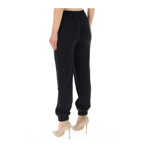 KOCCA Pantaloni Pantalone Donna morbido con coulisse Nero - Francavilla Moda